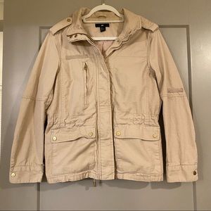 H&M Tan Utility Jacket, Size 10